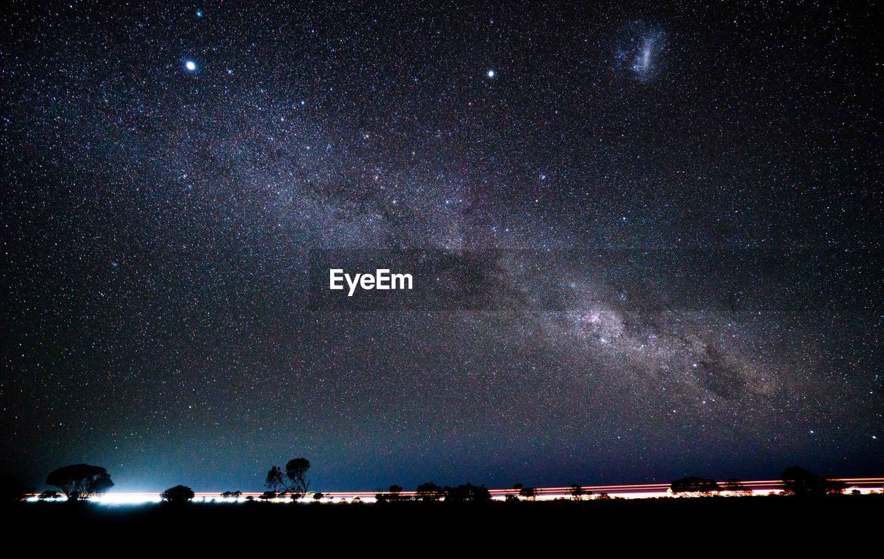 SCENIC VIEW OF STAR FIELD AGAINST SKY