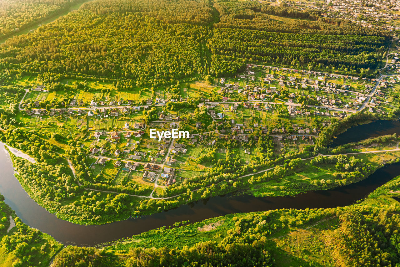 high angle view of landscape