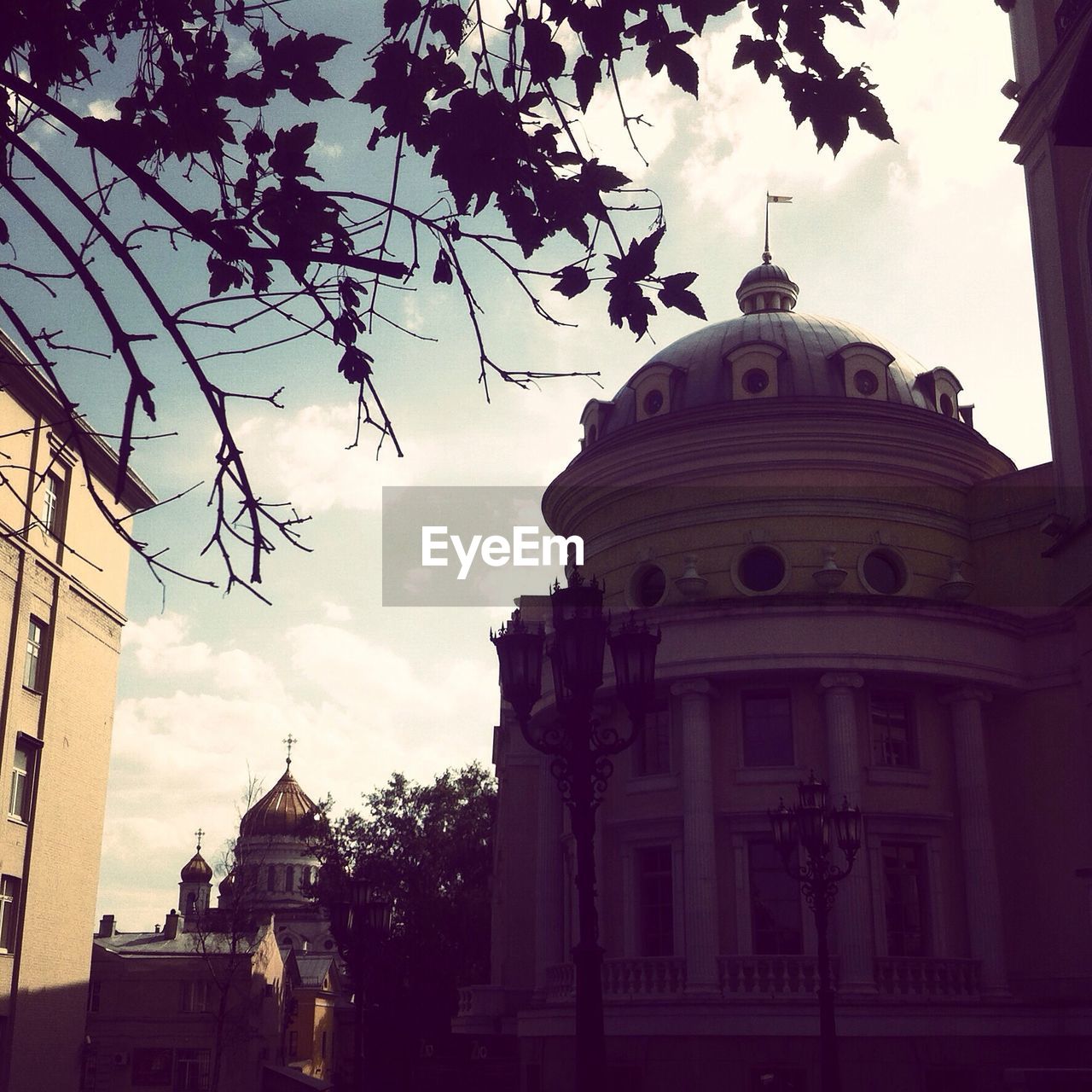 LOW ANGLE VIEW OF CHURCH WITH CHURCH