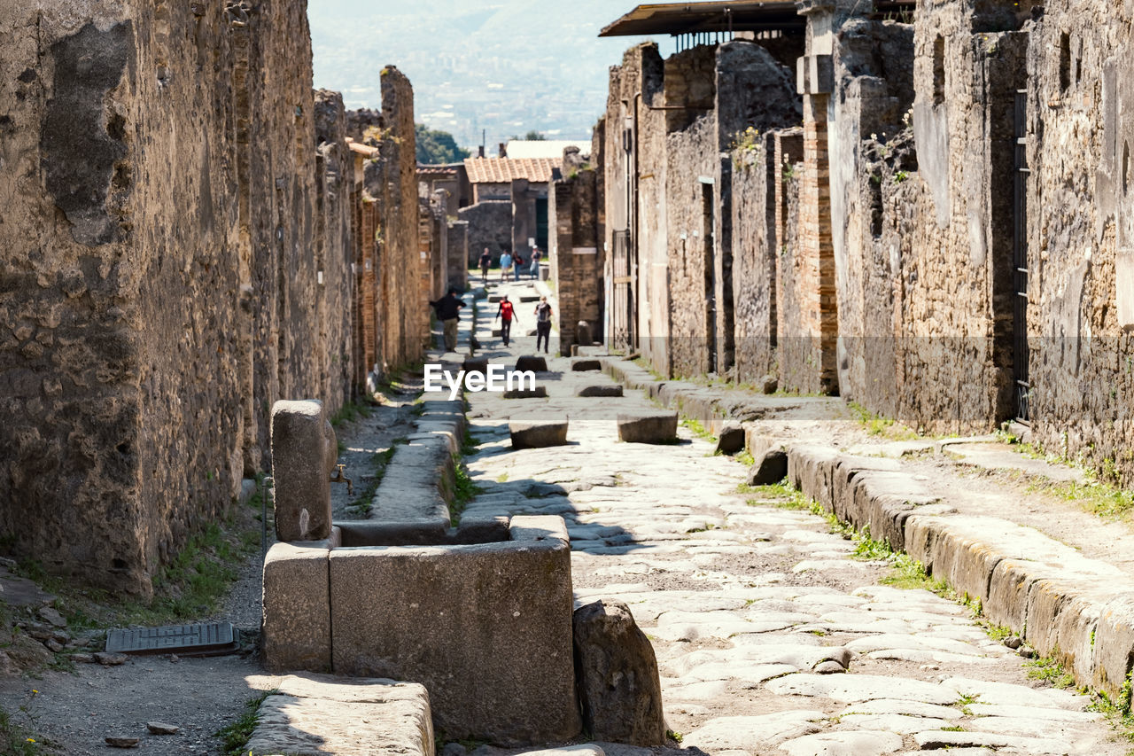 The roman city of pompeii was buried by the eruption in 79 ad of mount vesuvius in southern italy