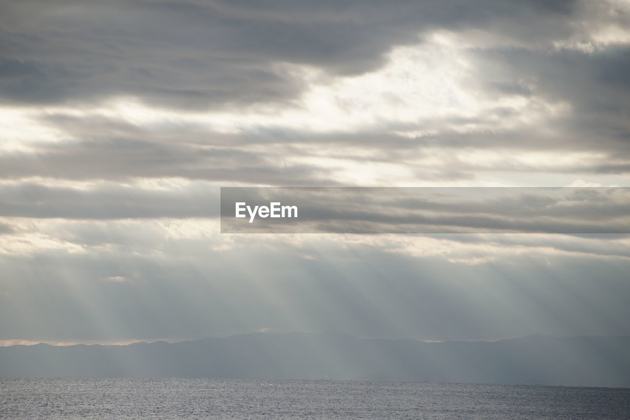 AERIAL VIEW OF CLOUDS OVER SEA