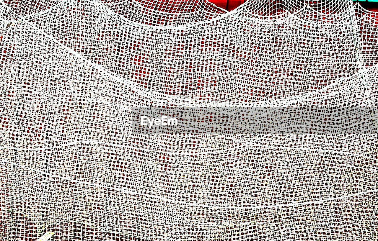 Full frame shot of net