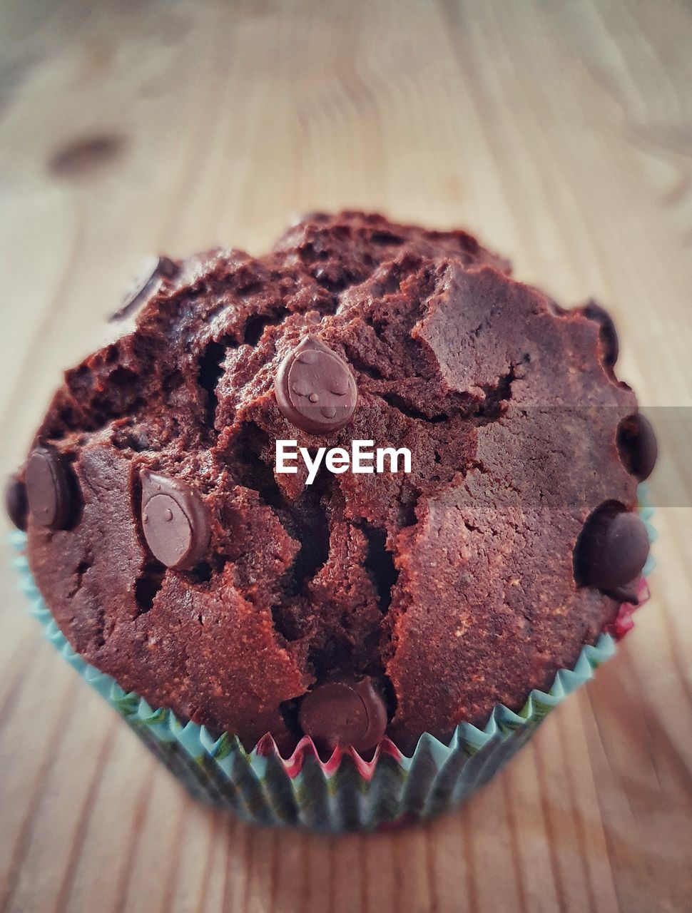 Close-up of chocolate cake on table