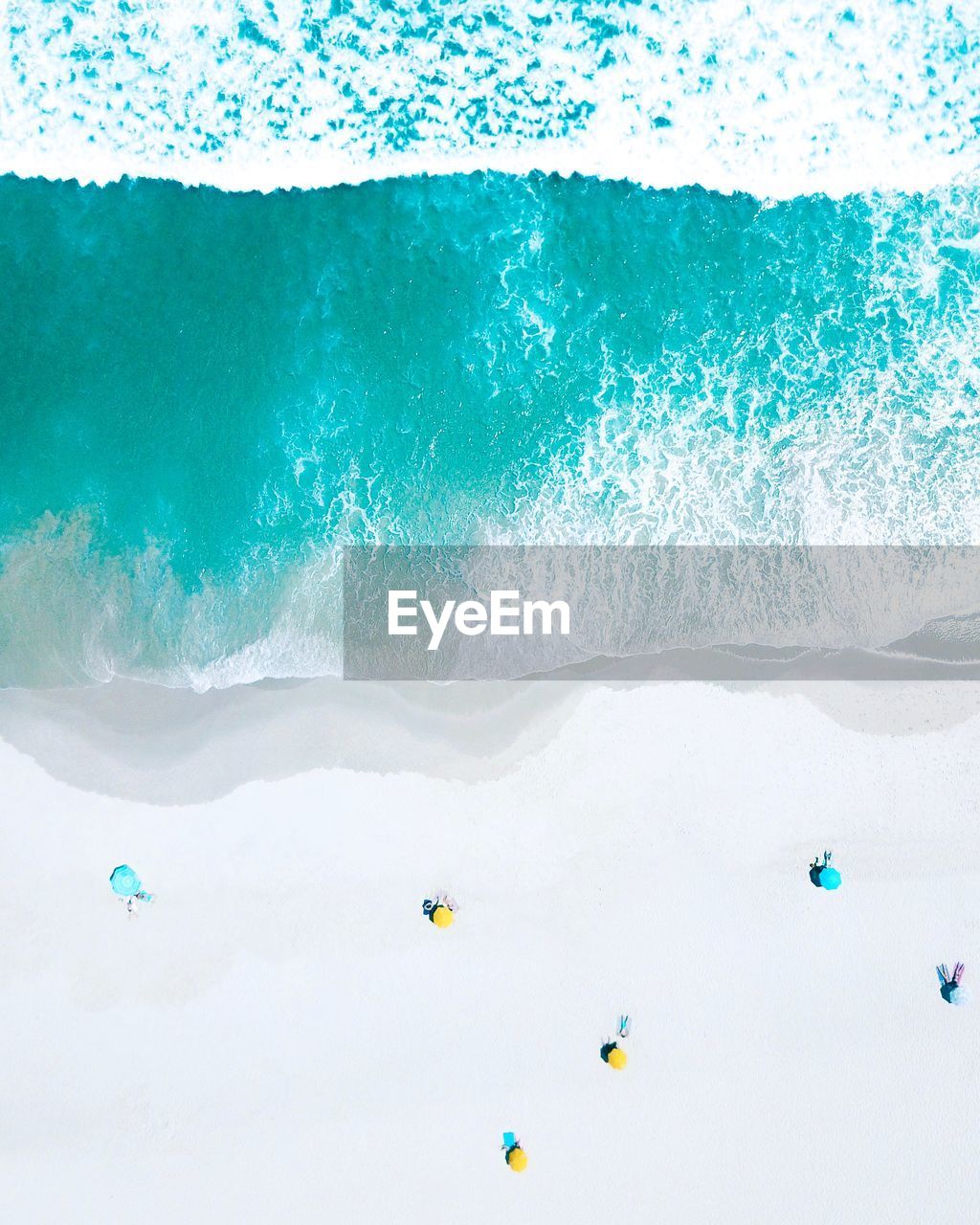 Aerial view of beach during sunny day