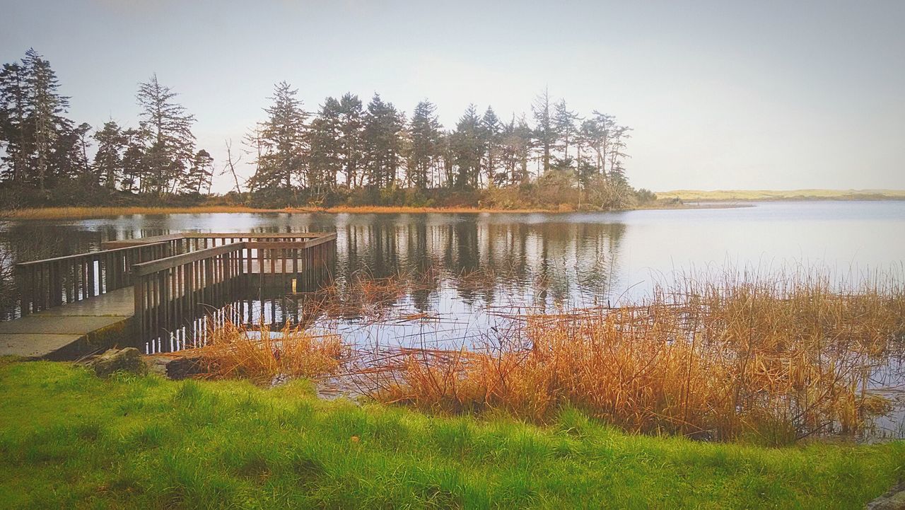 Pier on lake