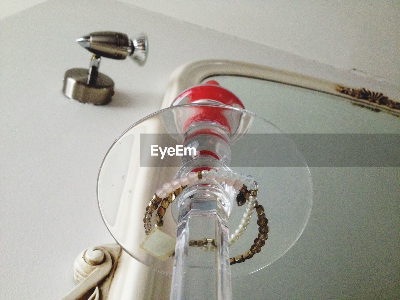 indoors, no people, close-up, light bulb, low angle view, bathroom, water, day, household fixture