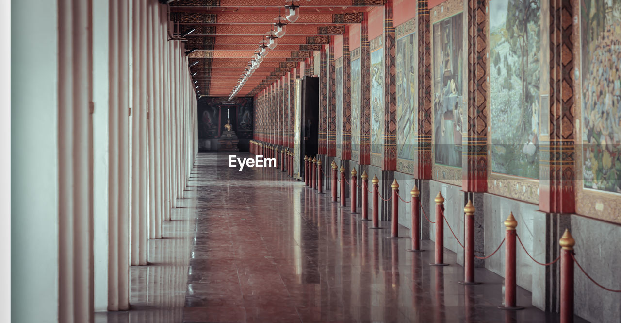 empty corridor of building