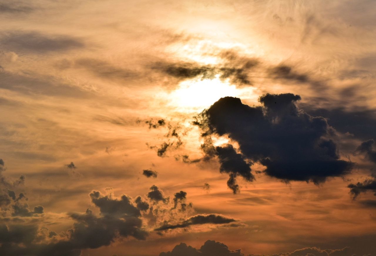 SCENIC VIEW OF DRAMATIC SKY DURING SUNSET