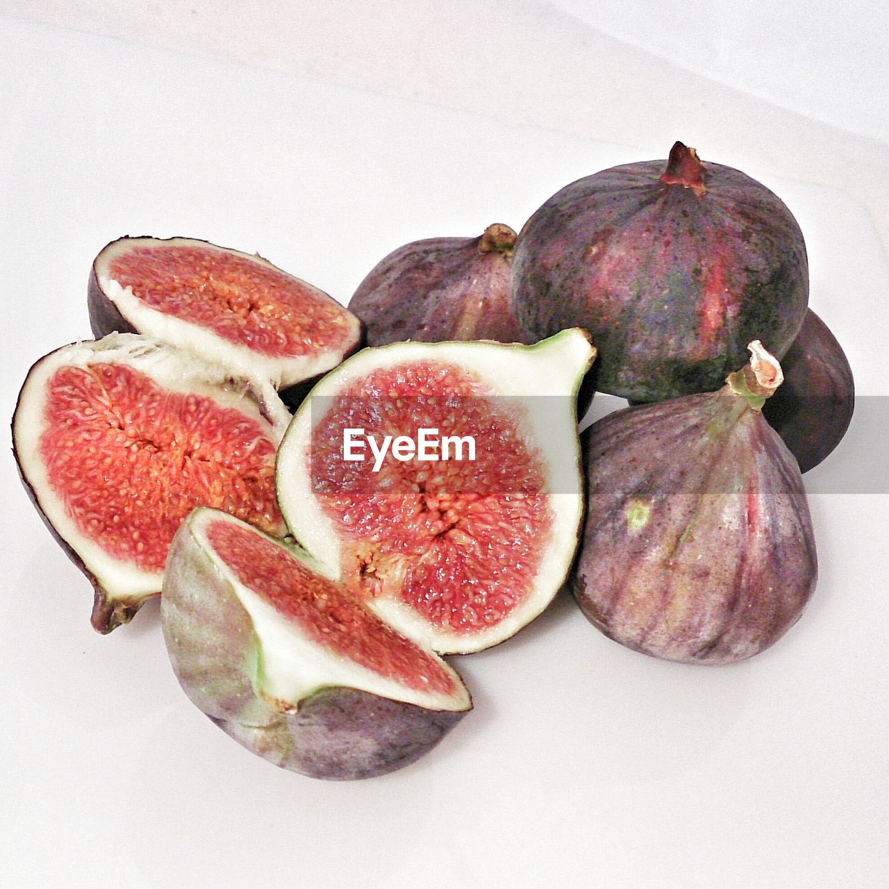 Figs on white background