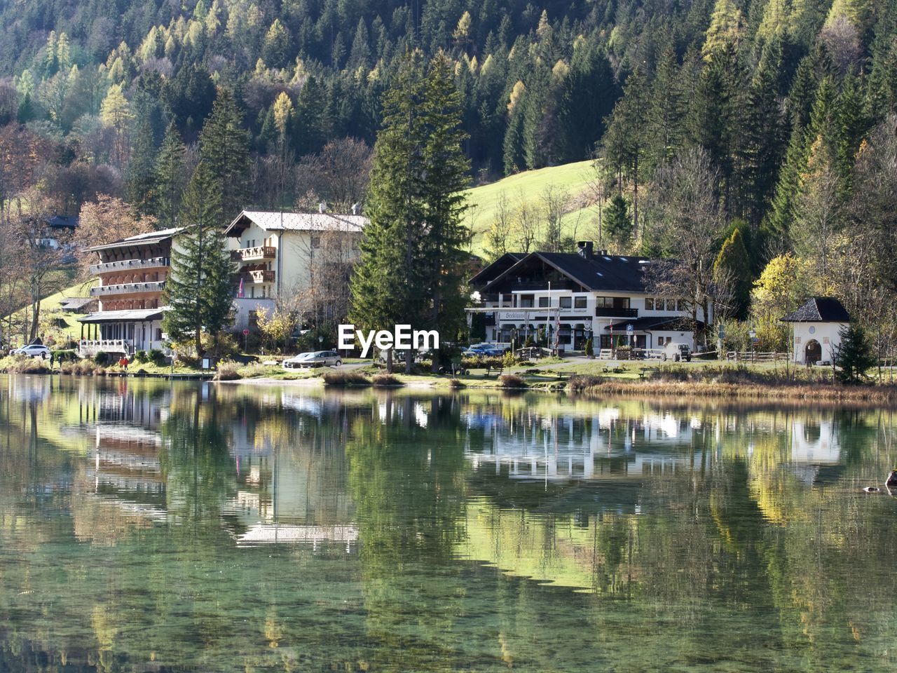 scenic view of lake against mountain