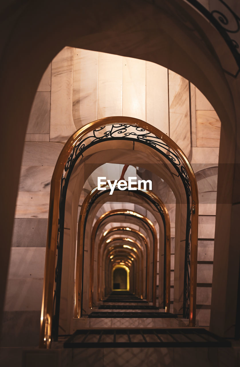 architecture, arch, built structure, indoors, no people, the way forward, building, light, arcade, corridor, diminishing perspective, travel destinations, history, day, sunlight, the past