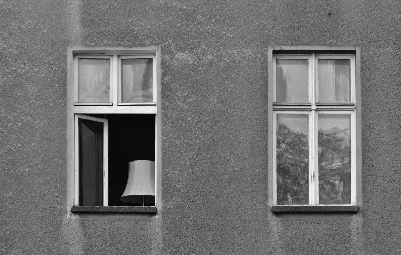 Window on wall of building