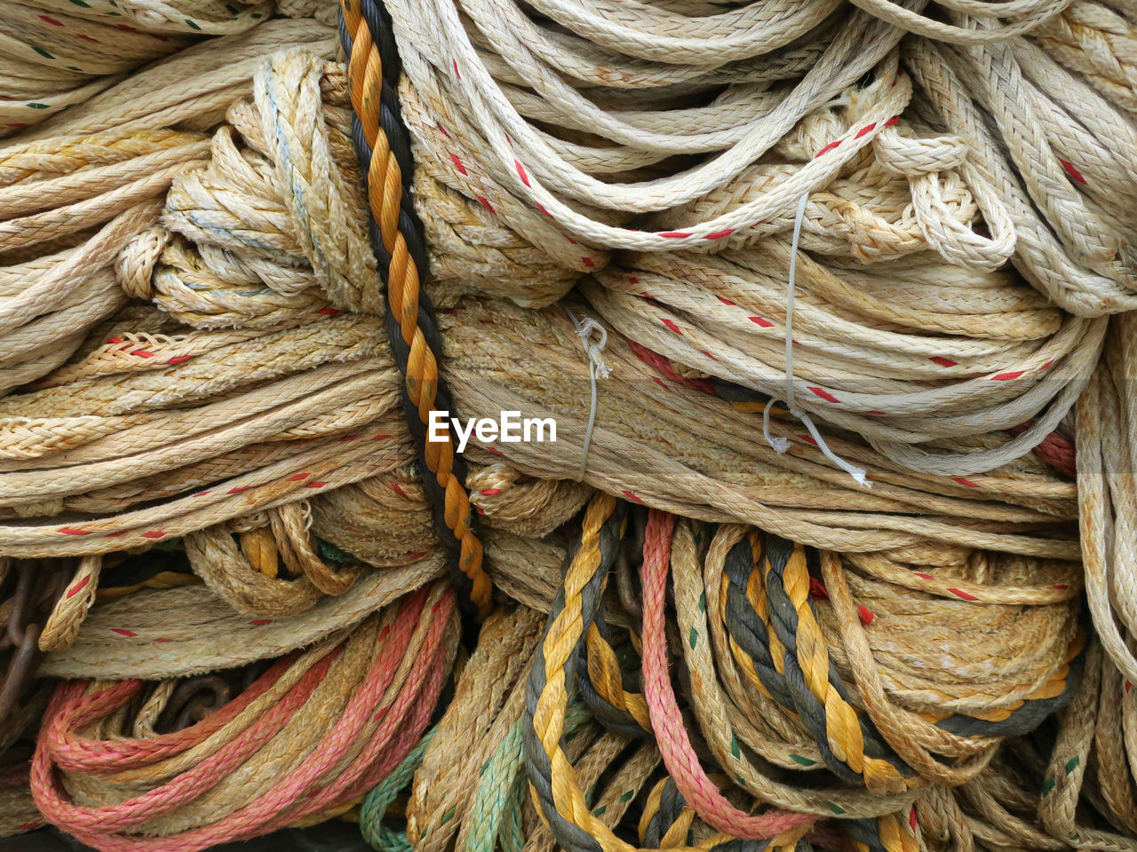 Full frame shot of ropes