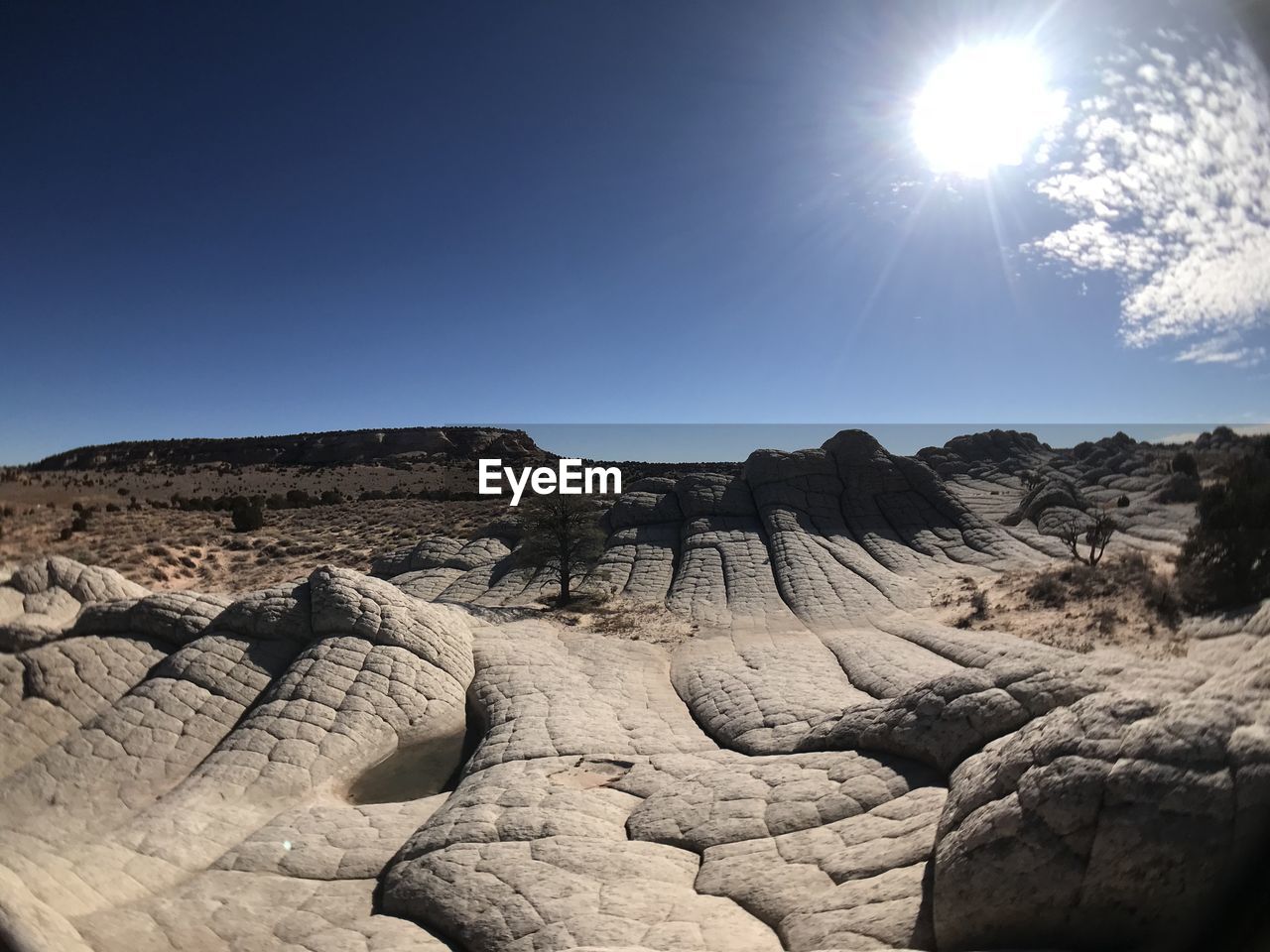 Scenic view of landscape against clear sky