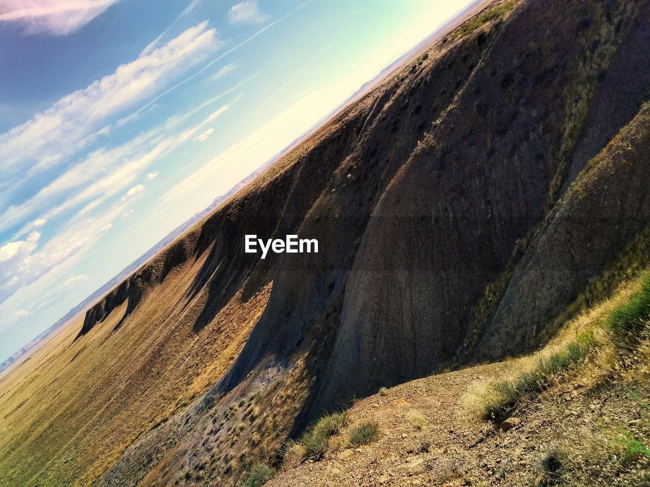 AERIAL VIEW OF LAND AGAINST SKY