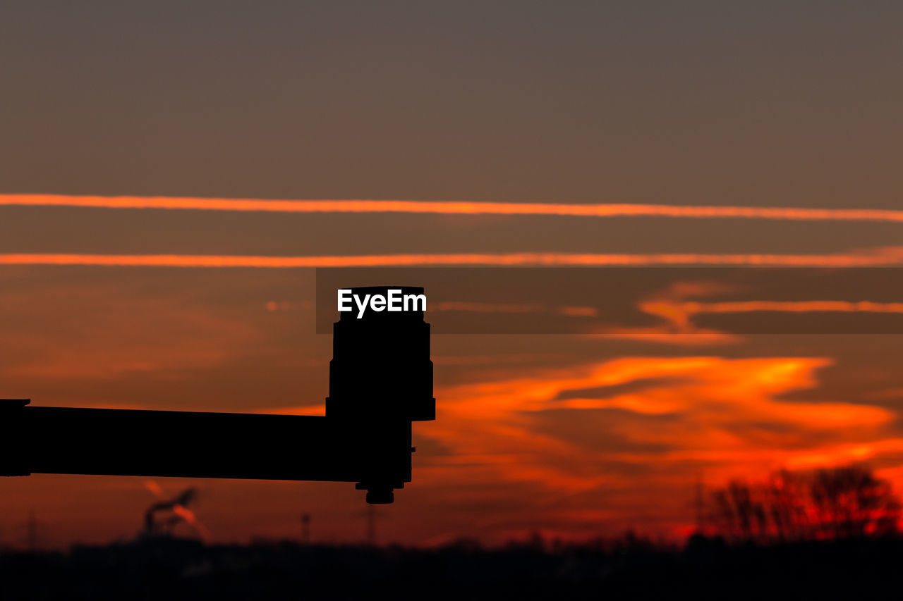 SCENIC VIEW OF ORANGE SKY DURING SUNSET