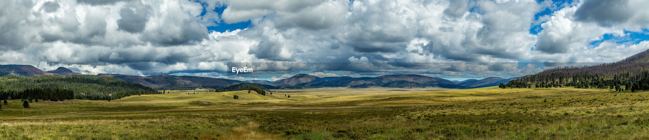 Panoramic view of landscape against sky