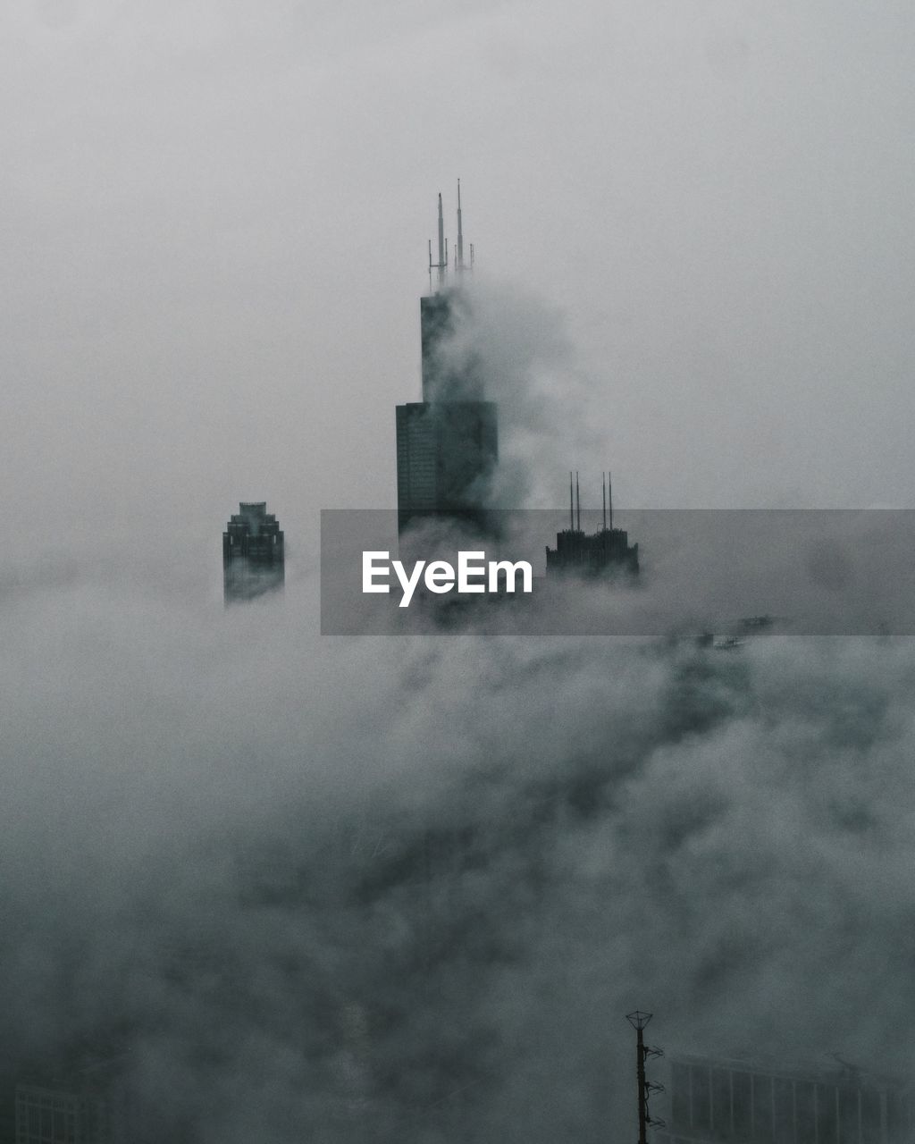 Foggy day in chicago 