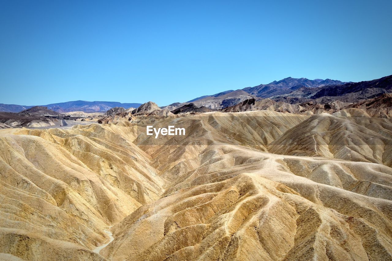 SCENIC VIEW OF DESERT AGAINST CLEAR SKY