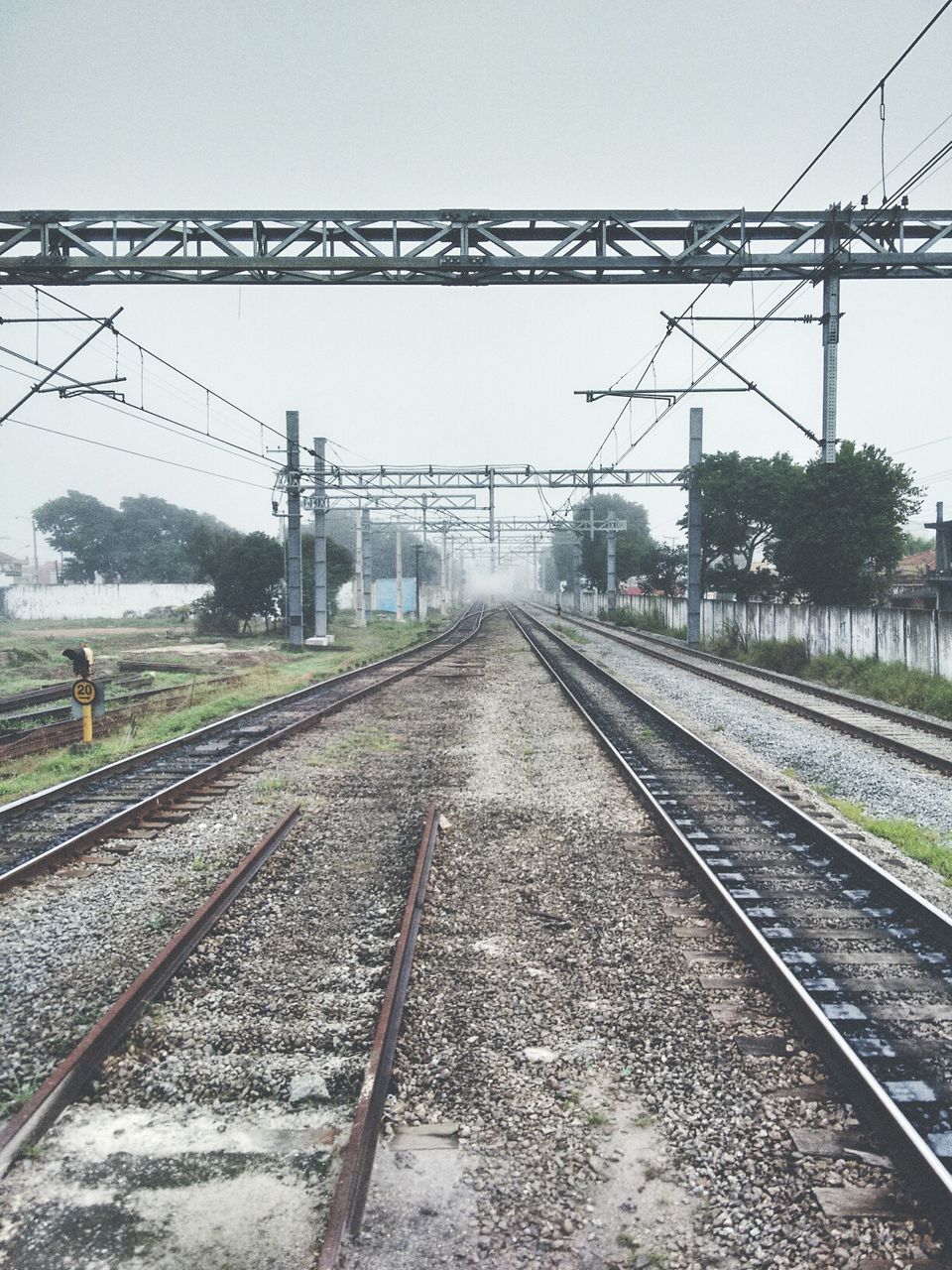 View of railroad tracks