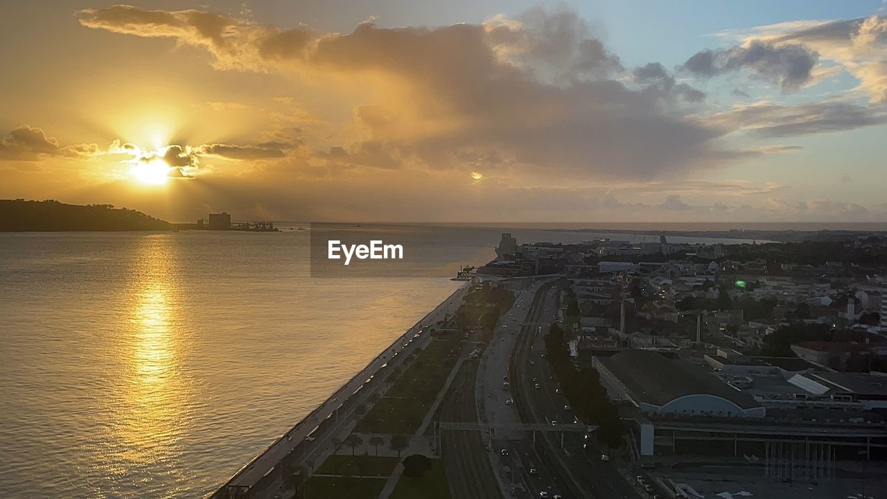 SCENIC VIEW OF SEA DURING SUNSET