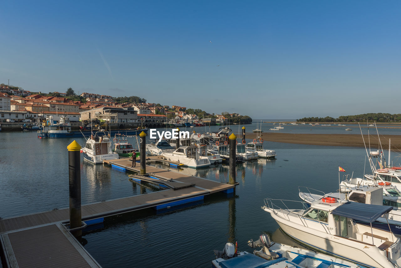 The port of san vicente de la barquera, cantabria spain