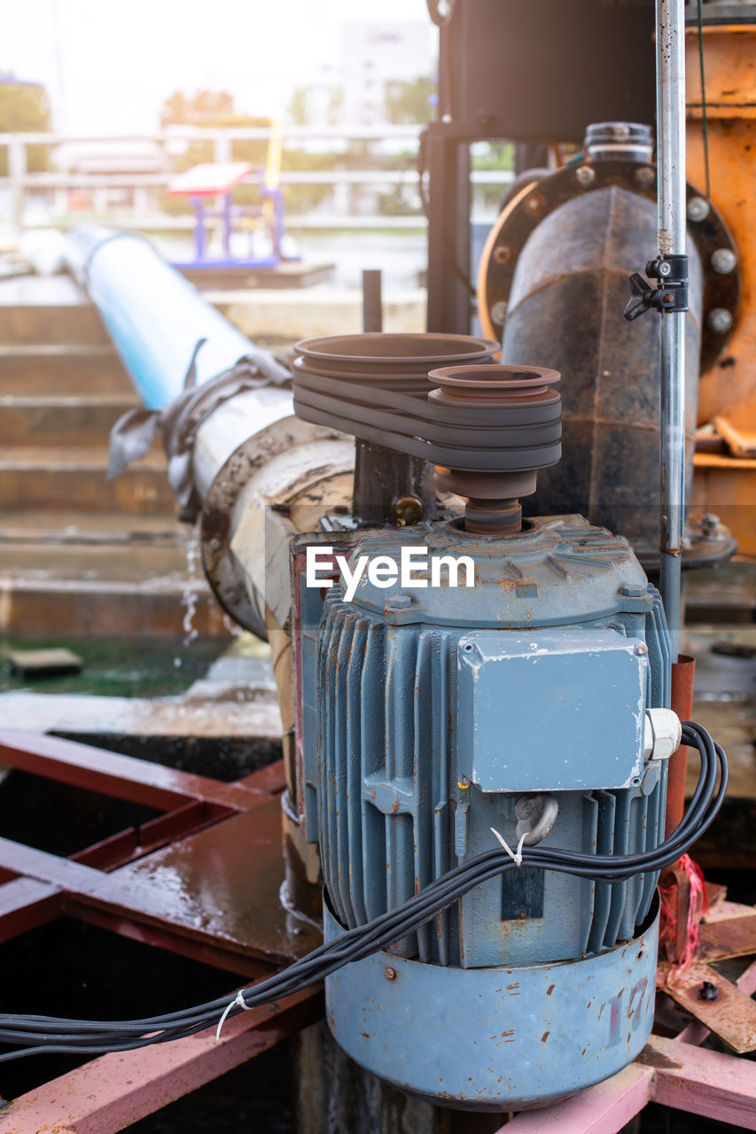 close-up of machinery in factory