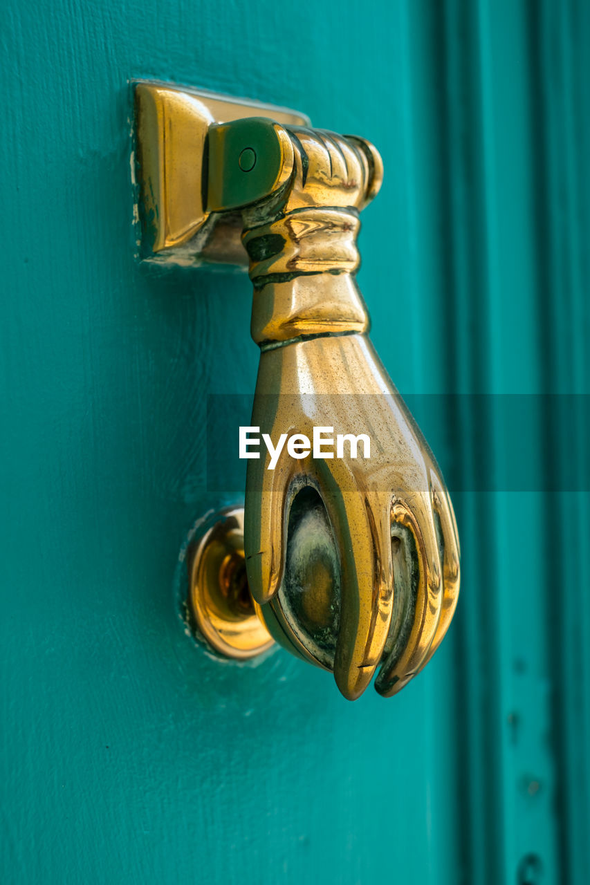 Door knocker on old maltese door