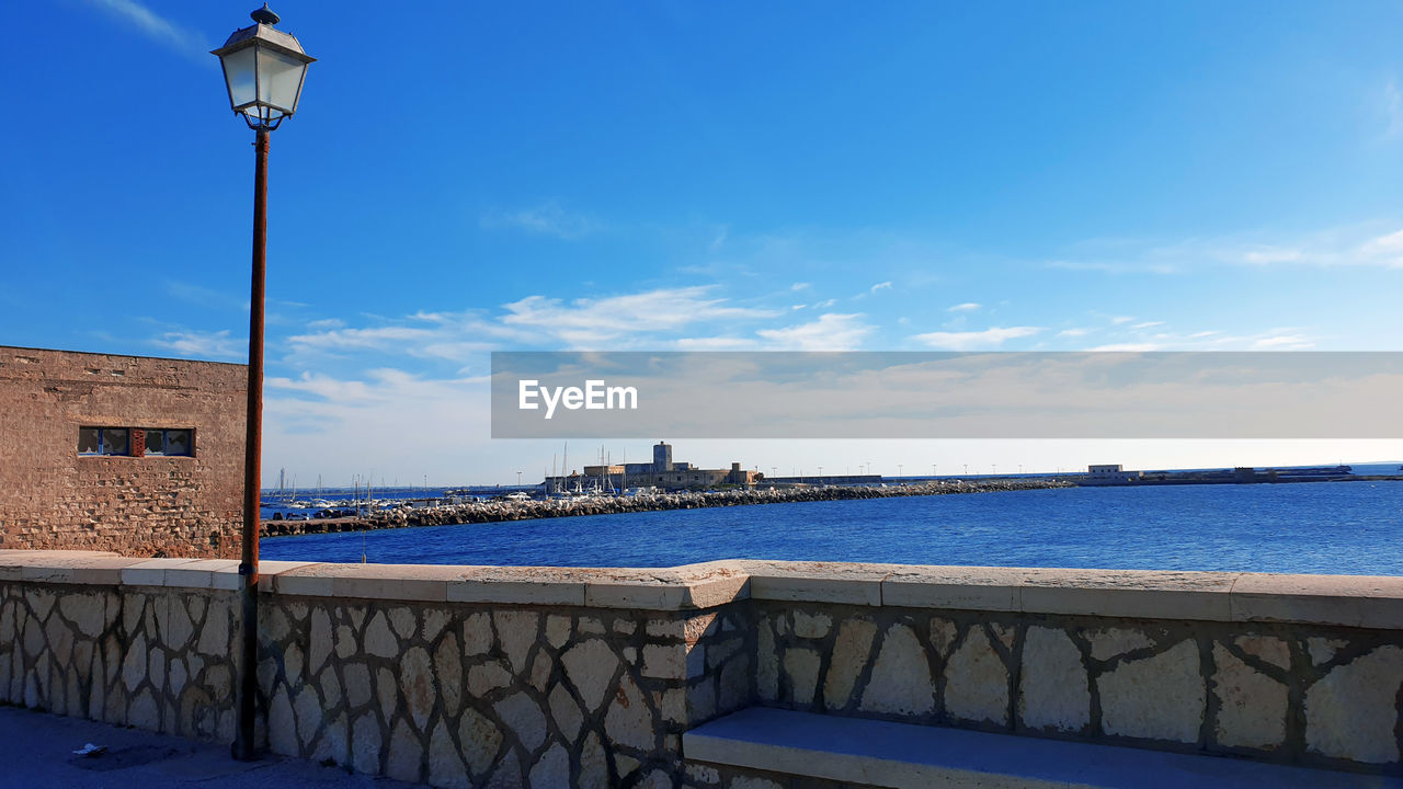 Panoramica view fron the pier of trapani