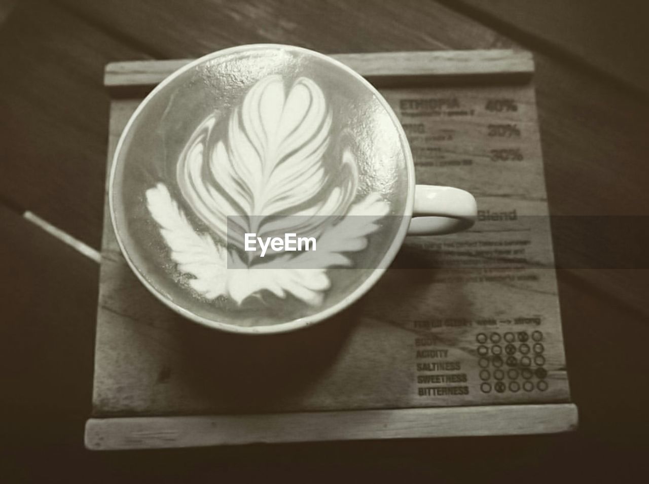 CLOSE-UP OF COFFEE ON TABLE