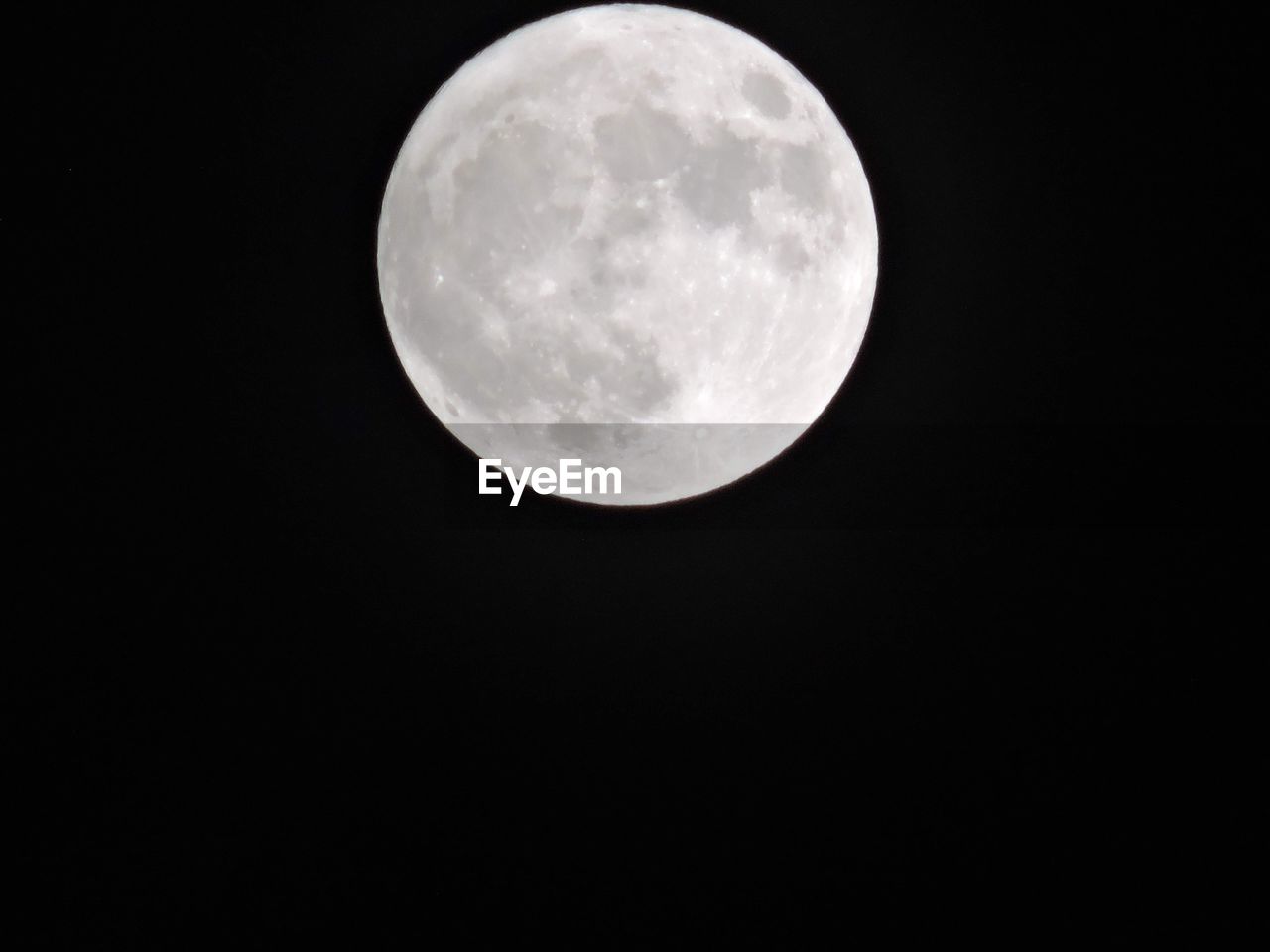 LOW ANGLE VIEW OF FULL MOON AT NIGHT