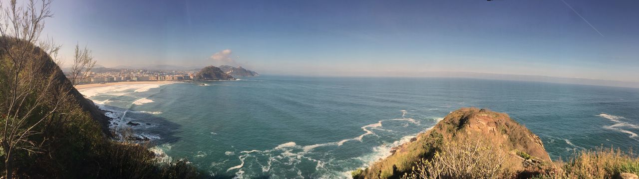 Panoramic view of sea against sky