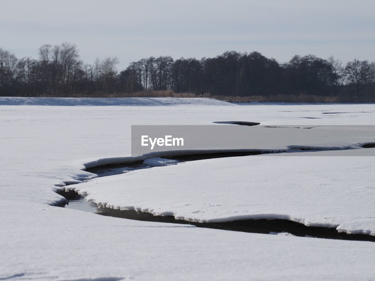 SNOW COVERED LAND AGAINST SKY