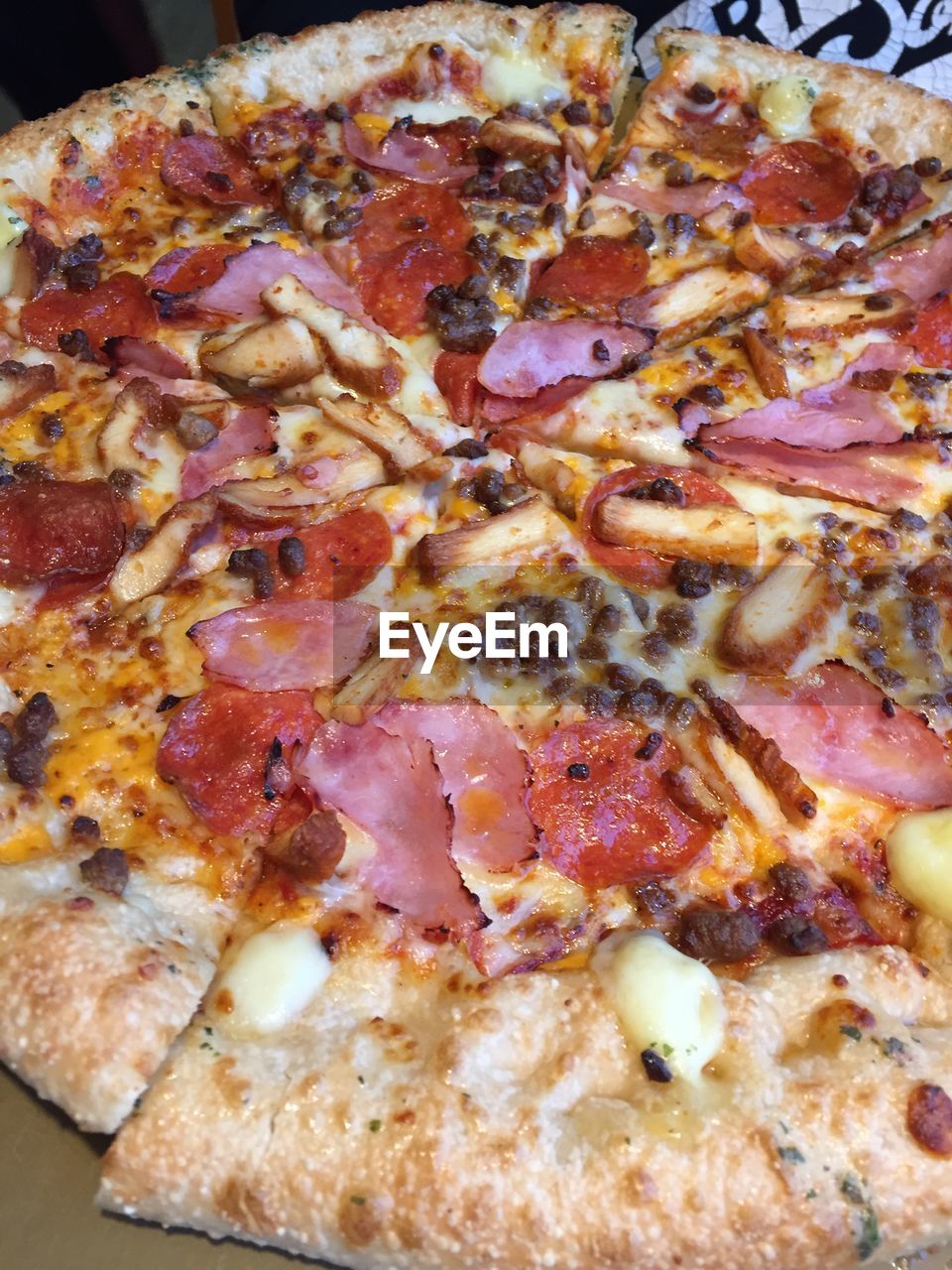 Close-up of pizza