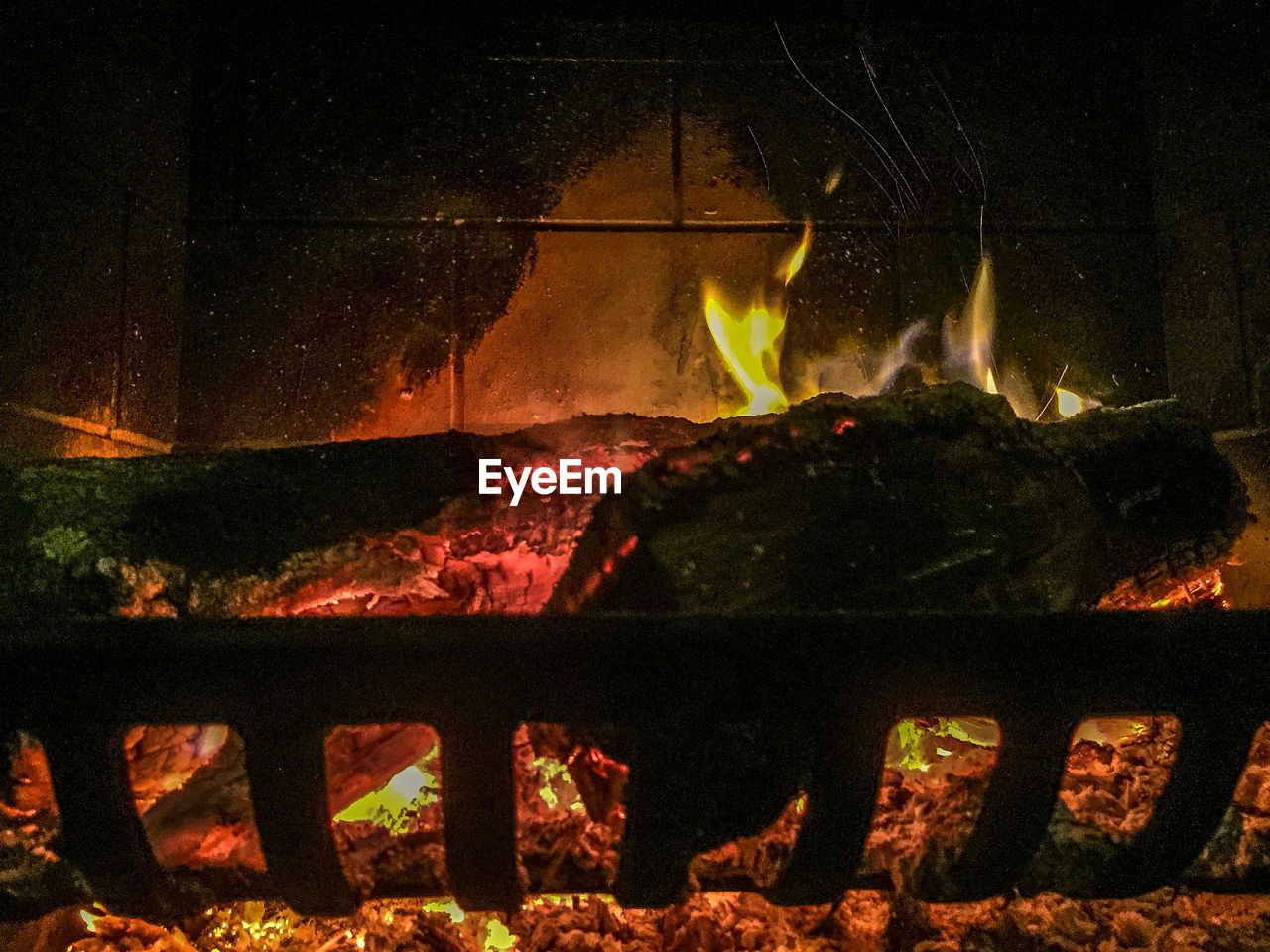 CLOSE-UP OF A BONFIRE