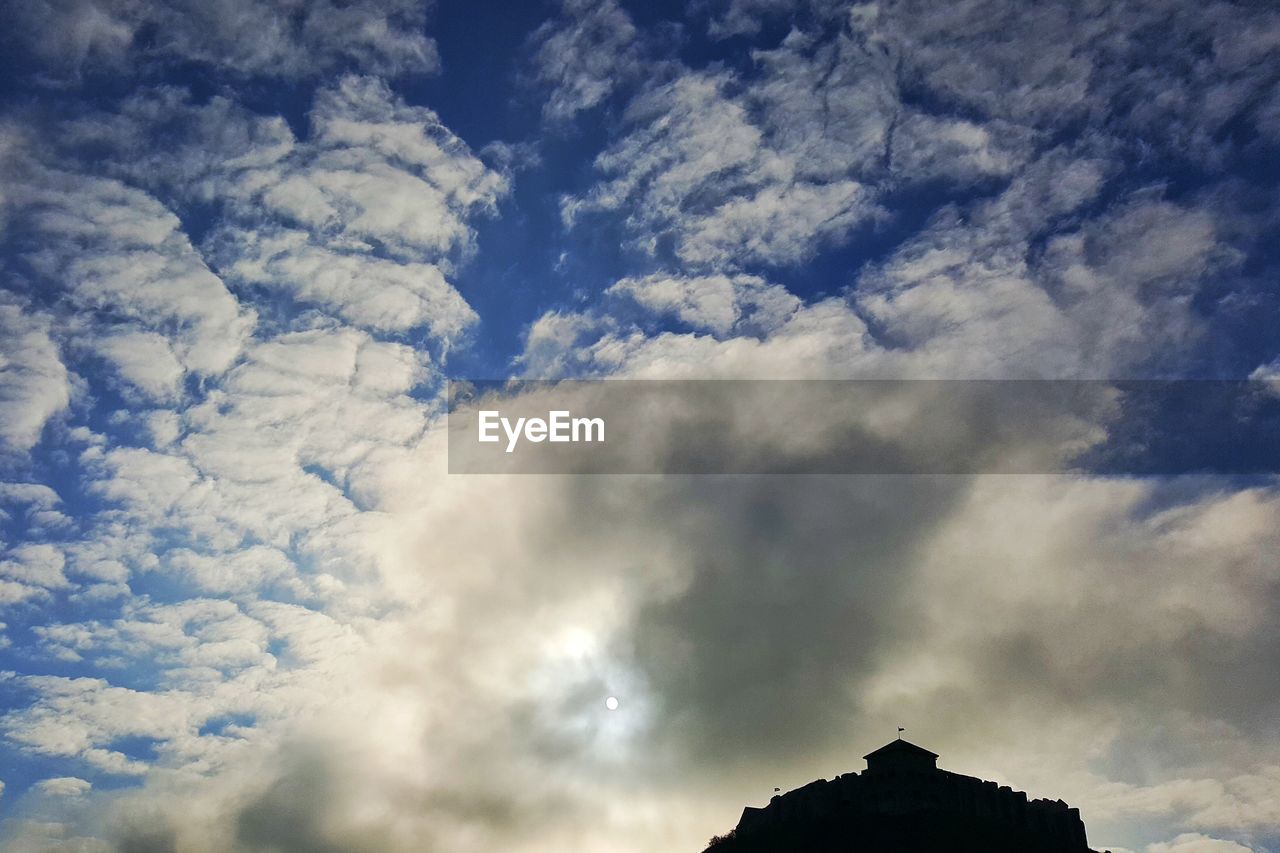 LOW ANGLE VIEW OF CLOUDY SKY OVER THE SKY