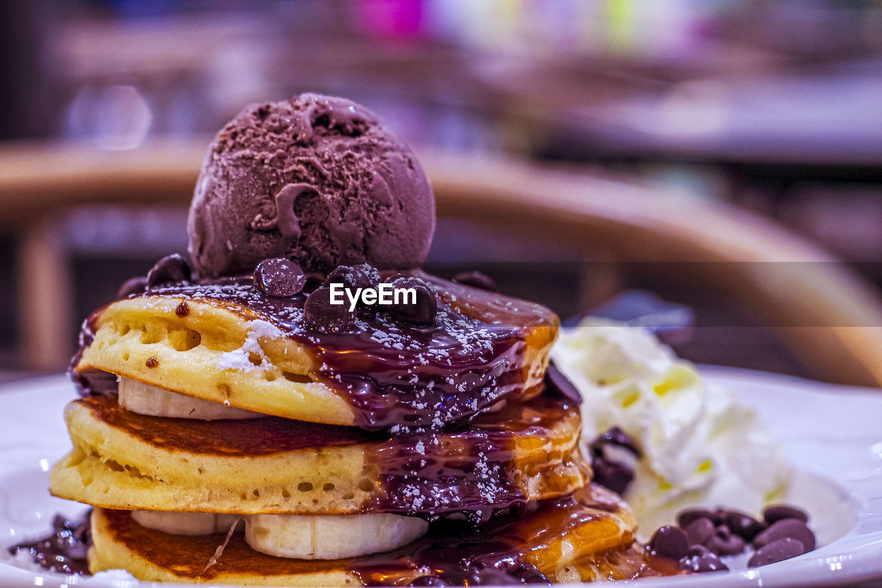 Decadent delights indulging in chocolate kahlua pancakes with espresso mascarpone 