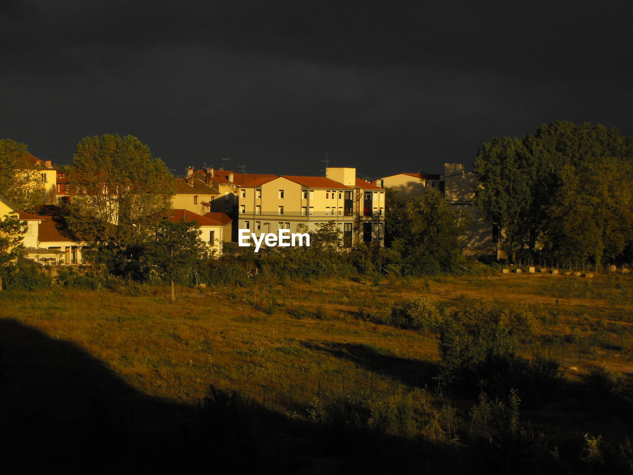 VIEW OF HOUSE ON FIELD