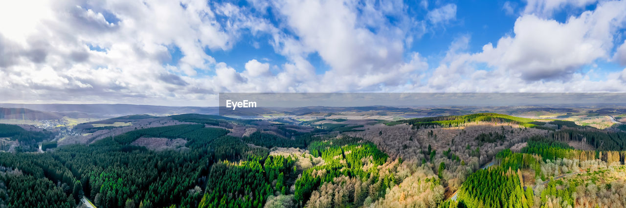 Panoramic view of landscape against sky