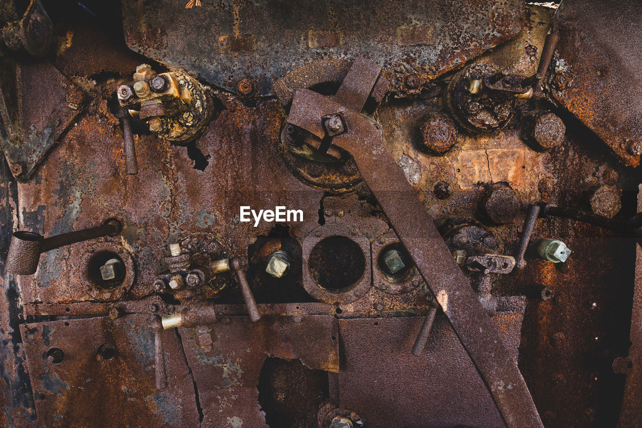 Full frame shot of rusty metal