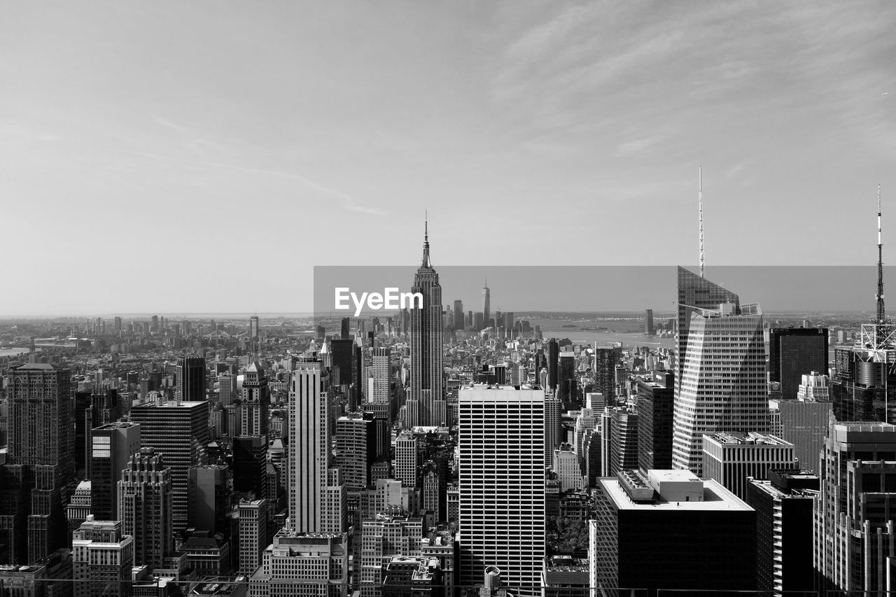 New york skyline from rockefeller center