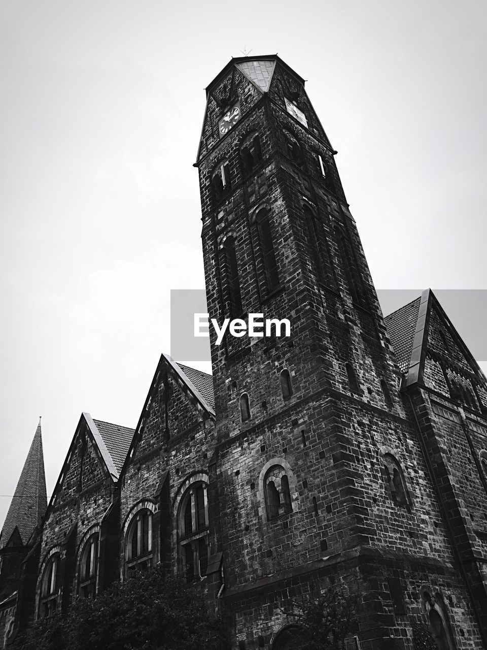 Low angle view of church against sky