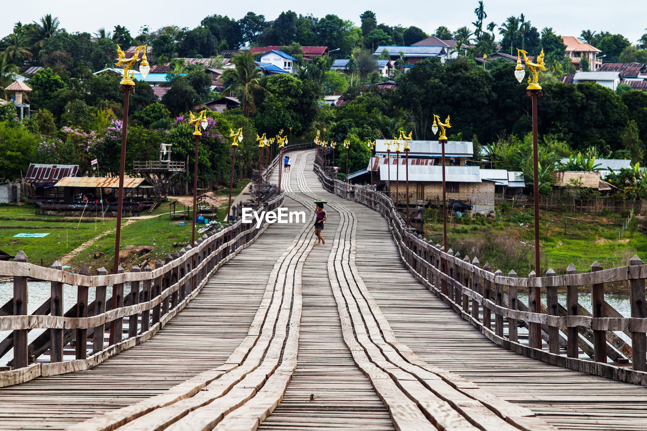 This is longest wooden bridge in thailand, at sangkhlaburi