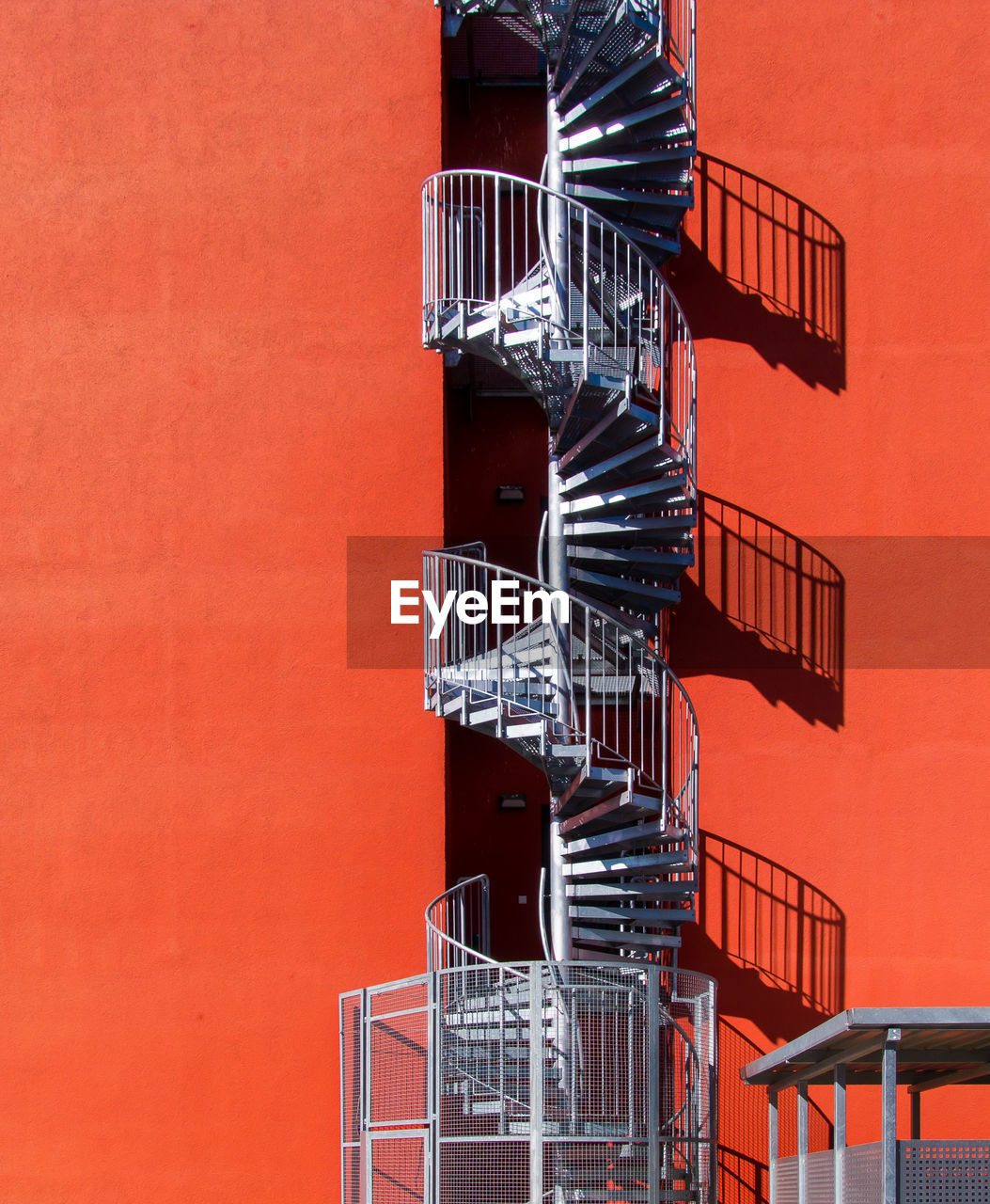 Close-up of spiral staircase