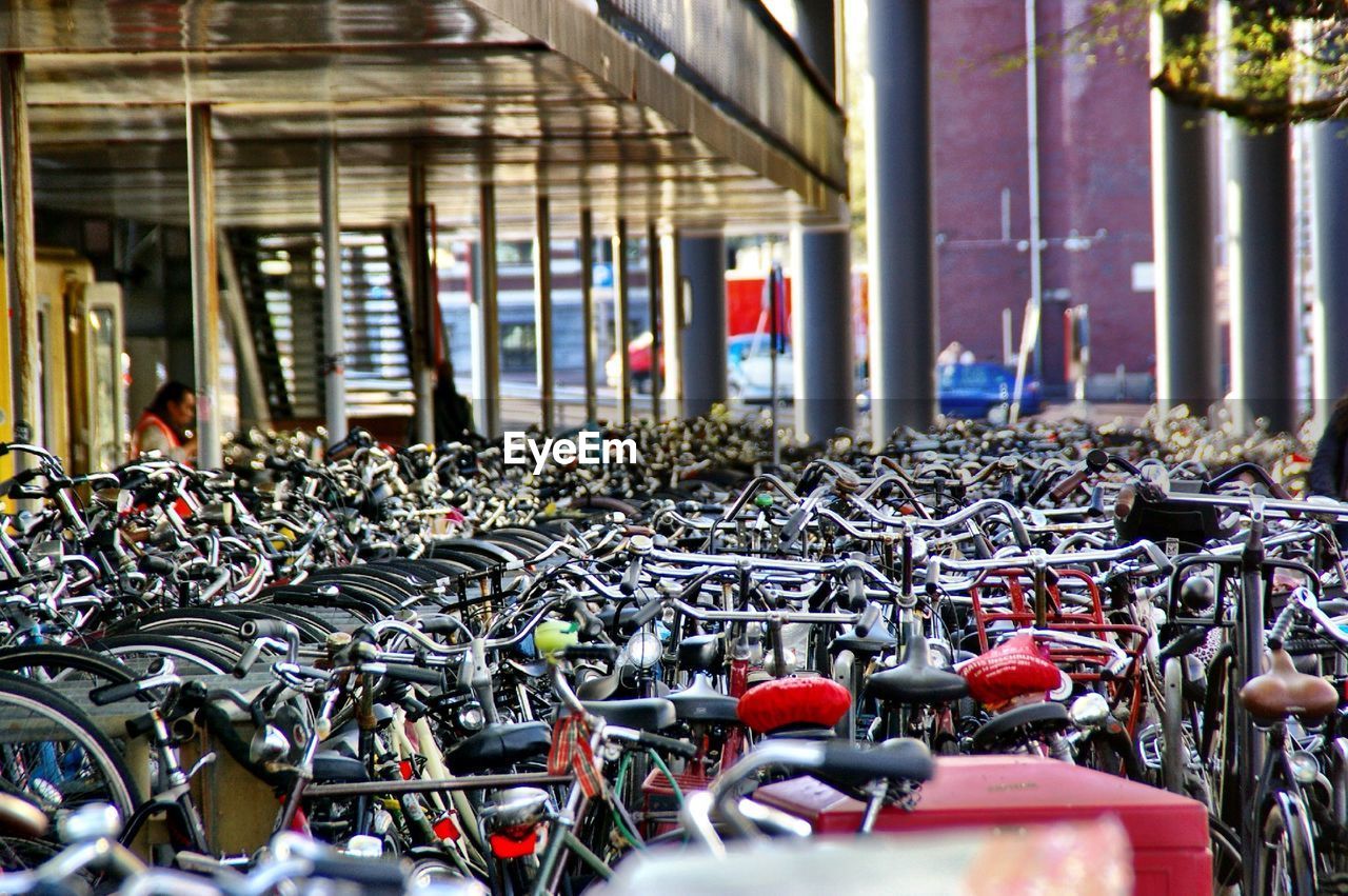 Bicycle parking lot