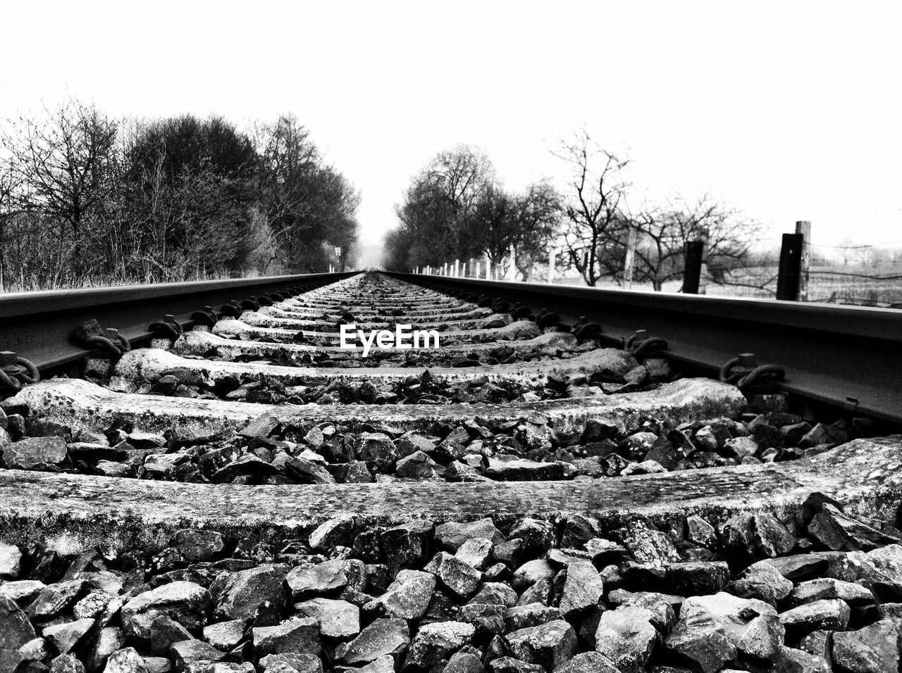 View of railroad tracks