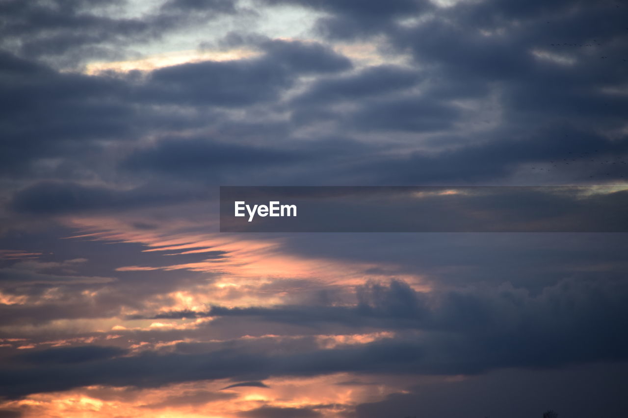 LOW ANGLE VIEW OF SKY AT SUNSET