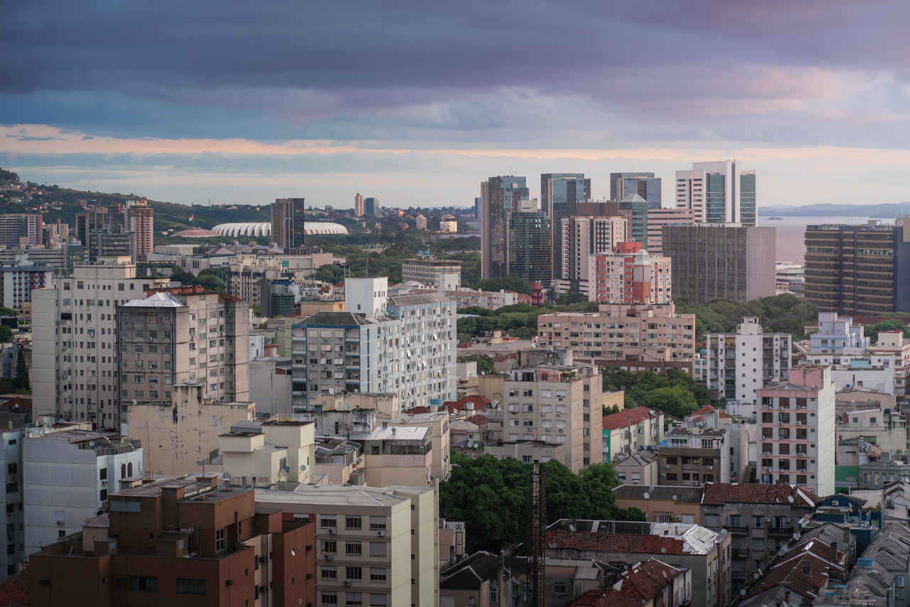 high angle view of cityscape