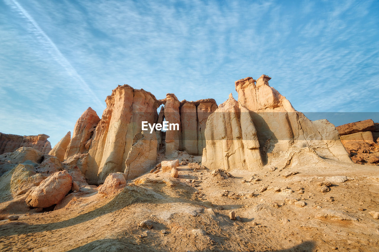 View of rock formations