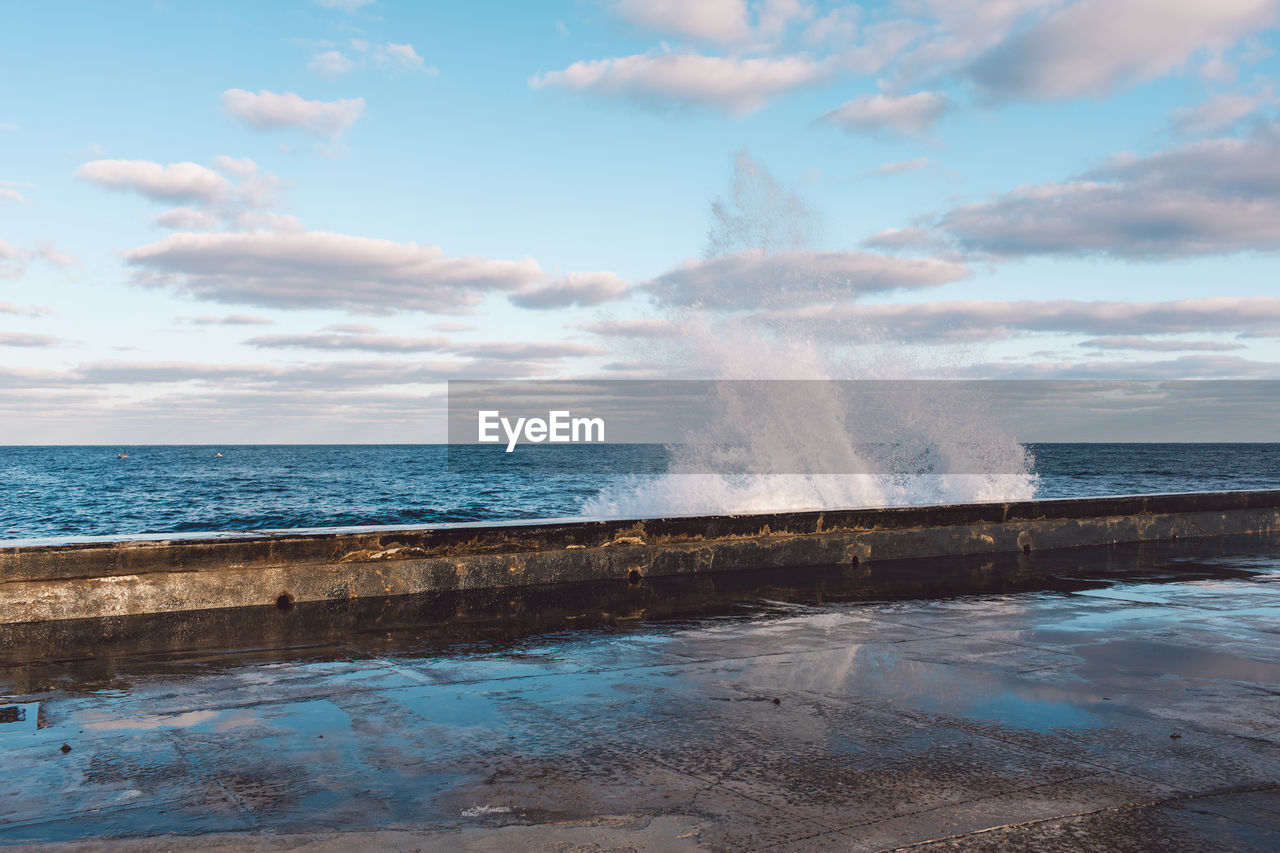 Scenic view of sea against sky